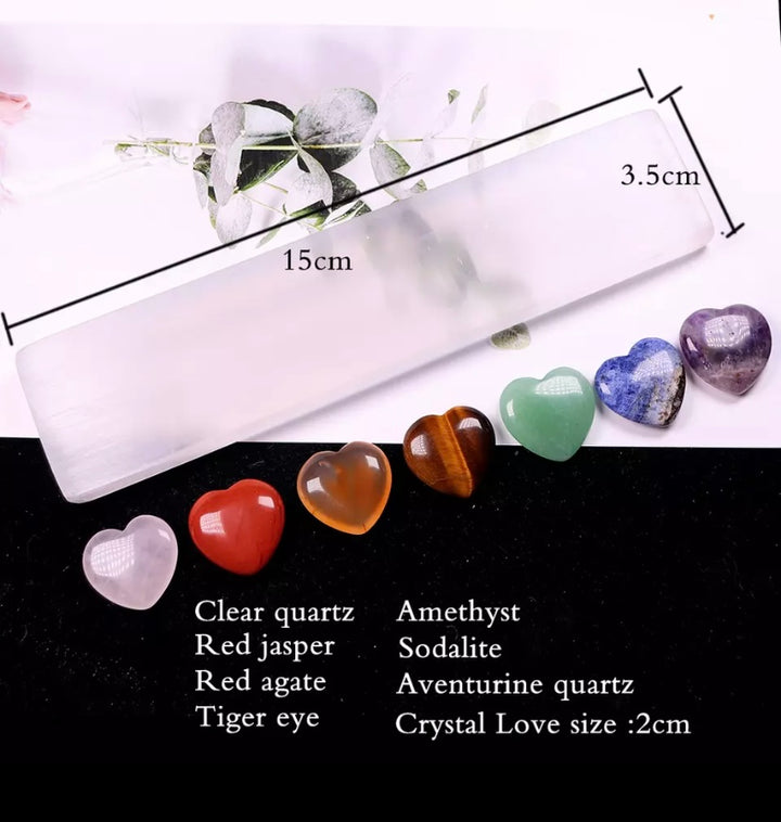 Healing Heart Crystal Set