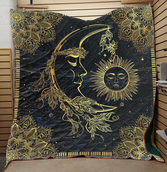 Celestial Sun & Moon Quilt