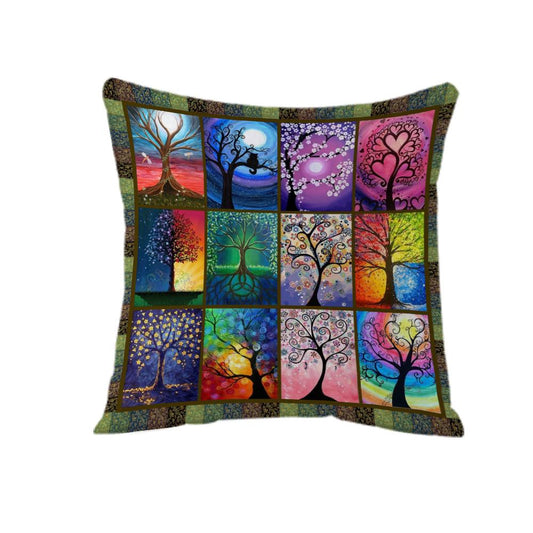 Chakra Tree of Life Cushion Cover Set