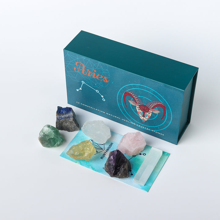 Zodiac Natural Crystal Box Set- Aries