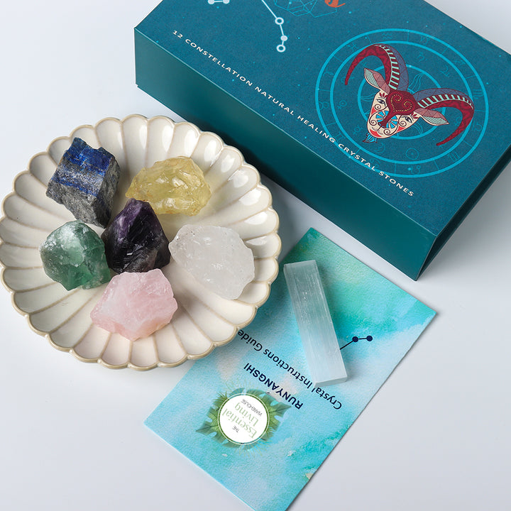 Zodiac Natural Crystal Box Set- Aries