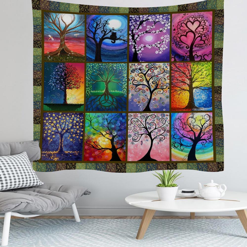 Chakra Tree of Life Tapestry
