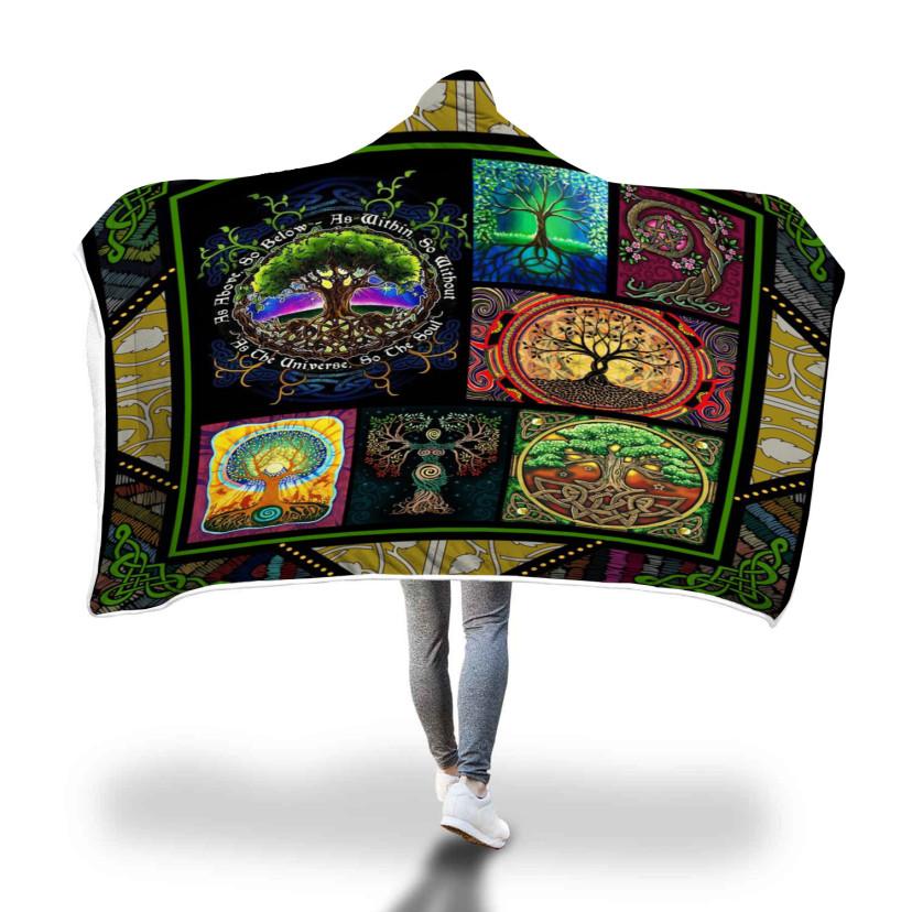 The Enchanted Forest Hooded Blanket