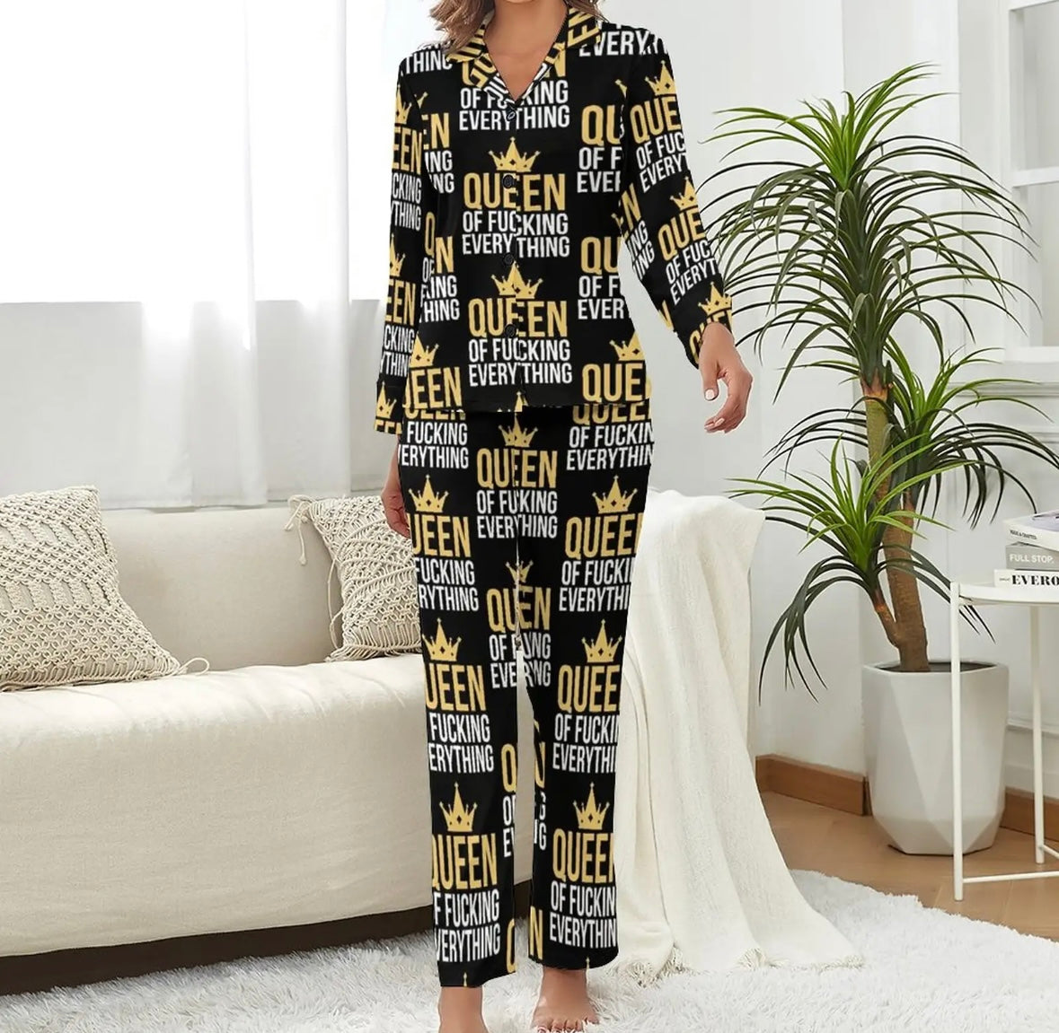 Queen of F*cking Everything Pajama Set