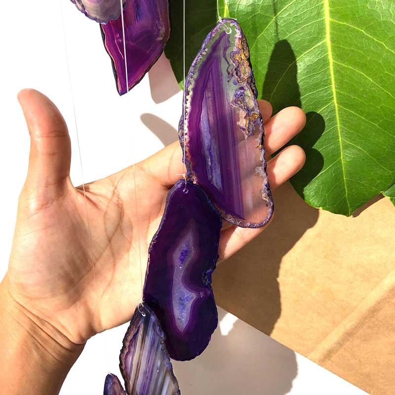 Large Purple Agate Wind Chime