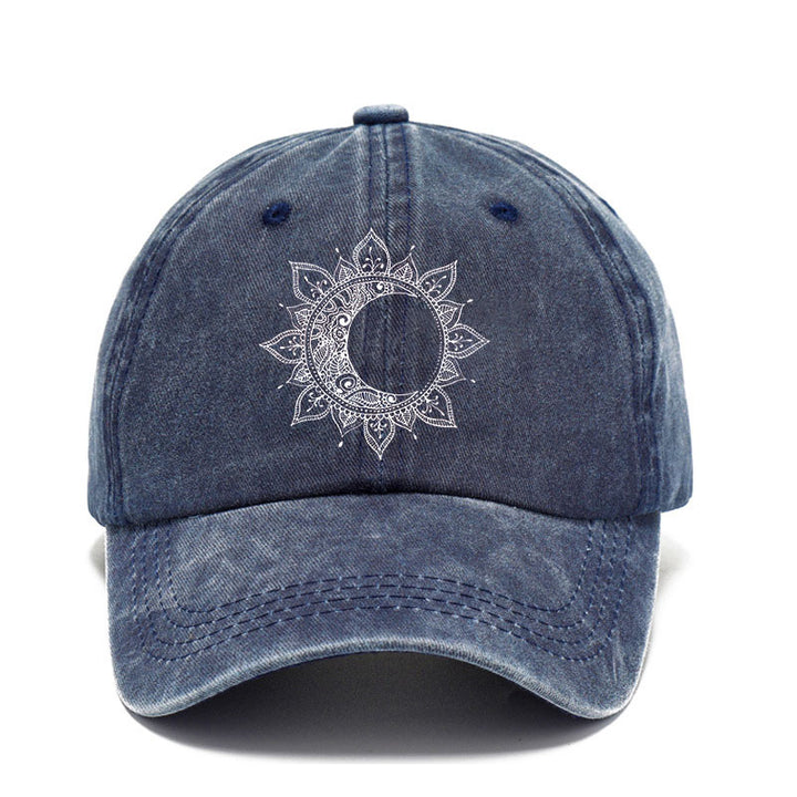 Washed Cotton Cap-Sun & Moon