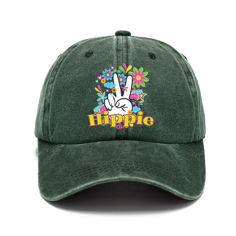 Washed Cotton Cap-Hippie