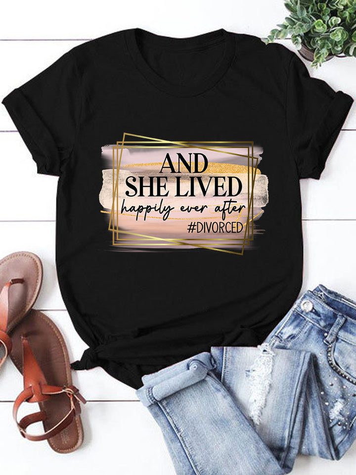 Happily Ever After Divorced T-shirts