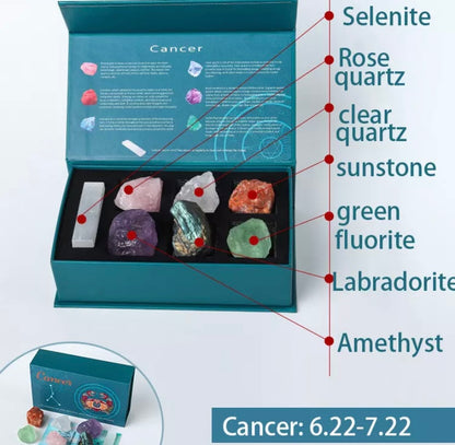 Zodiac Natural Crystal Box Set- Cancer