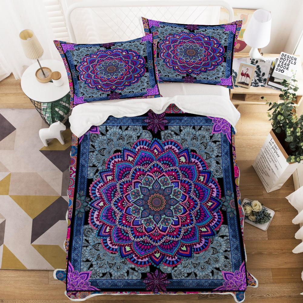 Mandala Cashmere Blanket Set