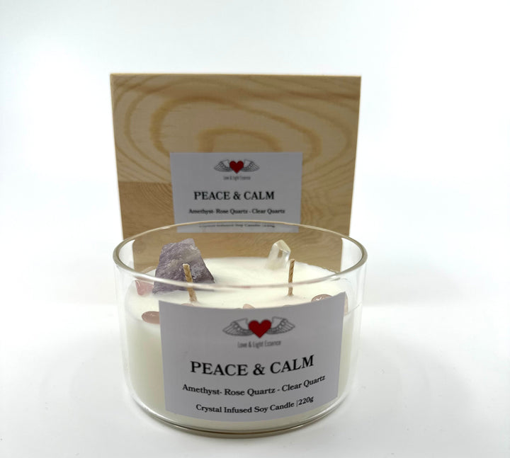 Peace & Calm Crystal Candle