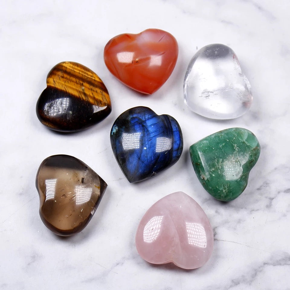Heart Crystal Healing Set