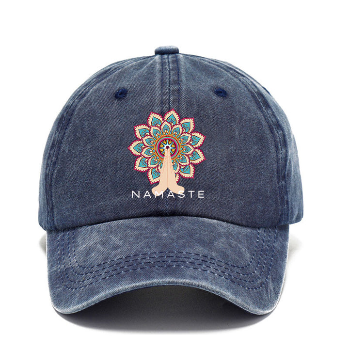 Washed Cotton Cap-Namaste