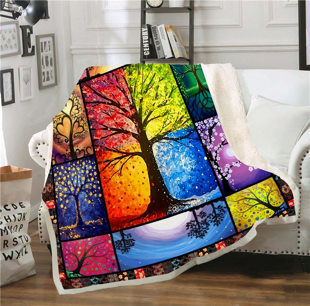 Tree of Life Cashmere Blanket