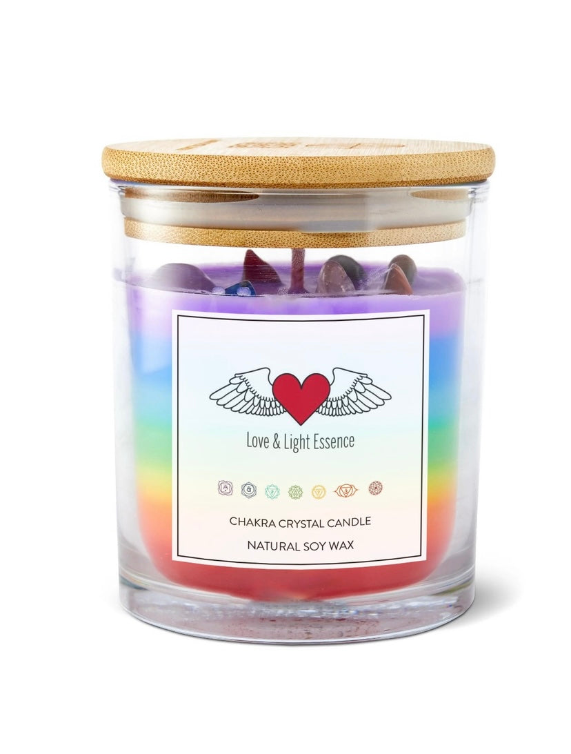 Chakra Crystal Soy Candle