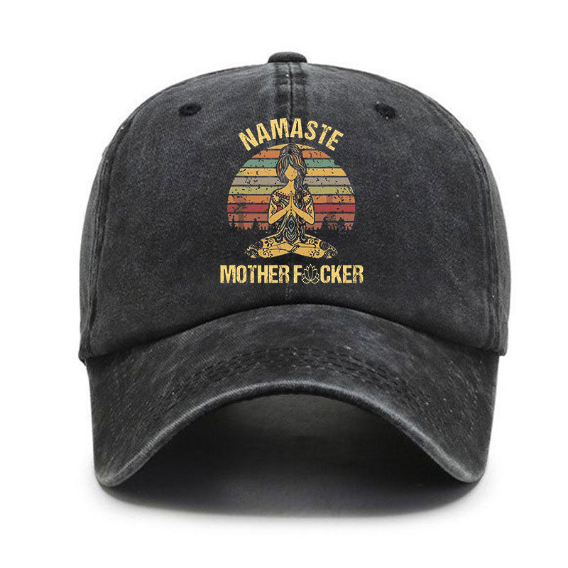 Washed Cotton Cap- Namaste Mother F*cker