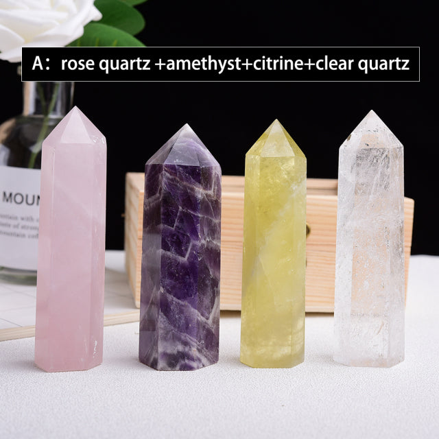 Healing Crystal Wands Set