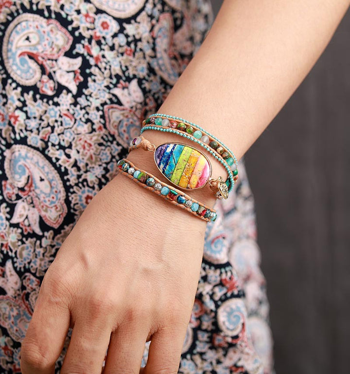 Chakra Healing Wrap Bracelet