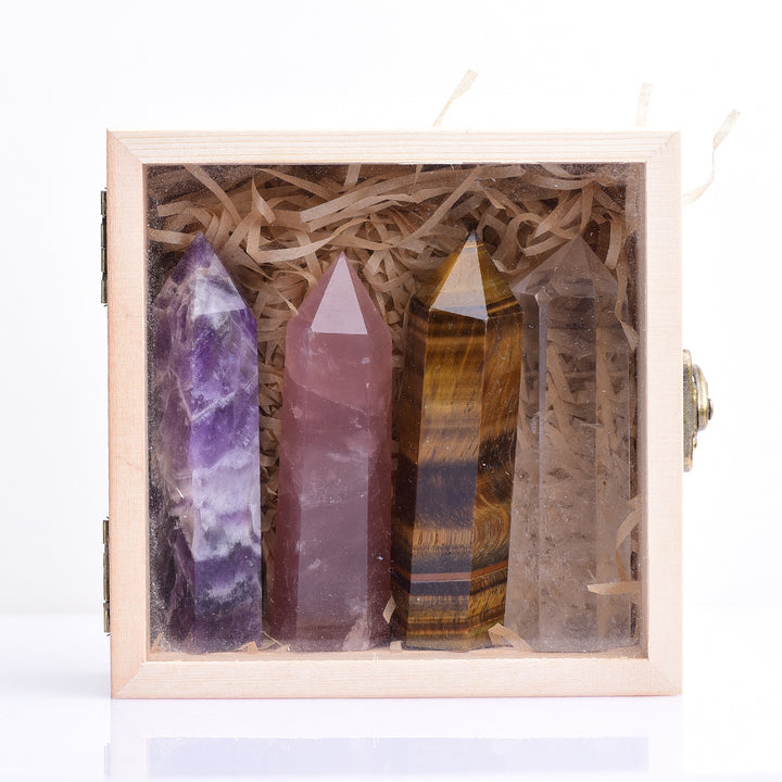 Healing Crystal Wands Set