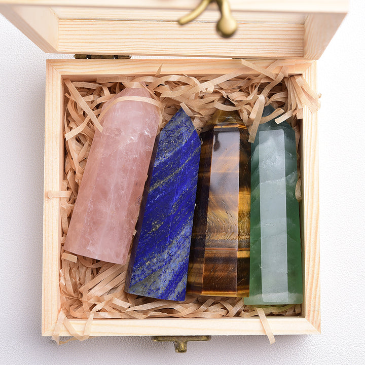 Healing Crystal Wands Set