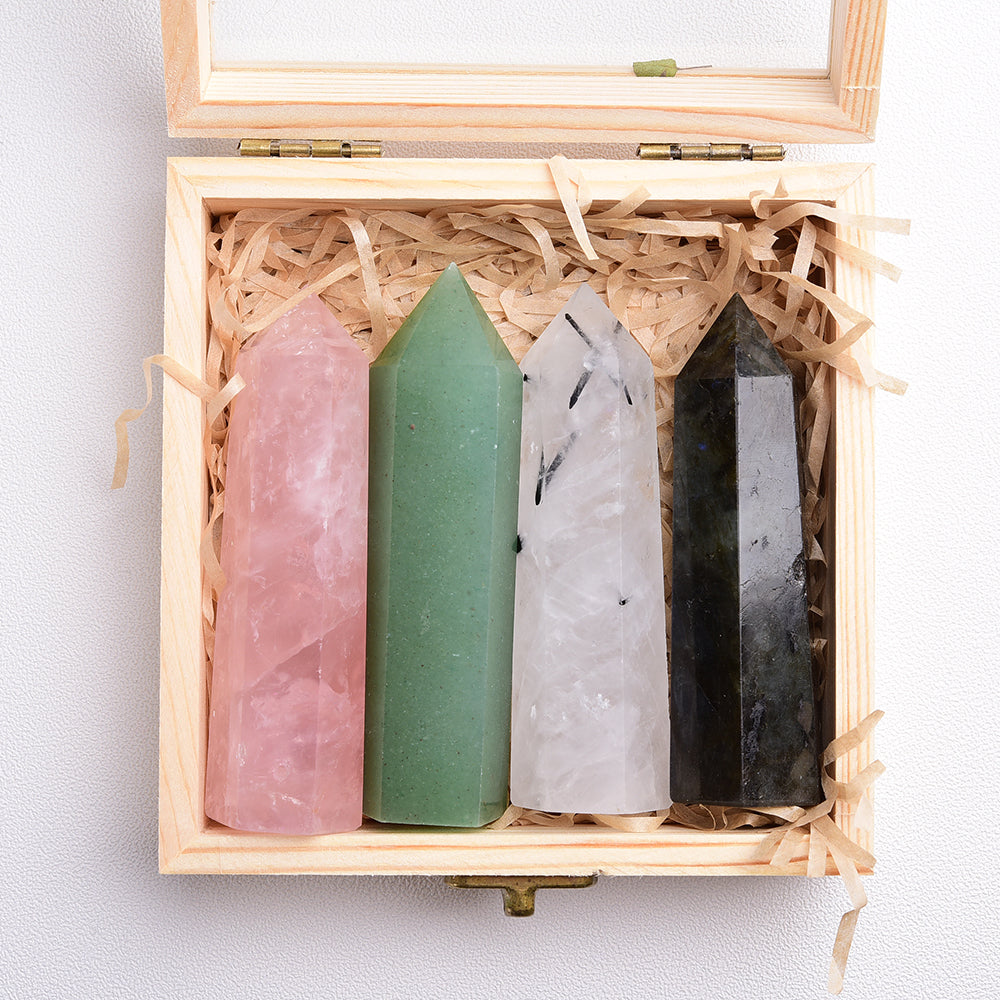 Healing Crystal Wands Set