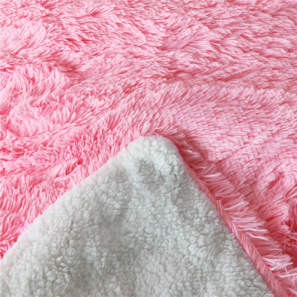 Super Soft Plush Doona Cover Set- Pink