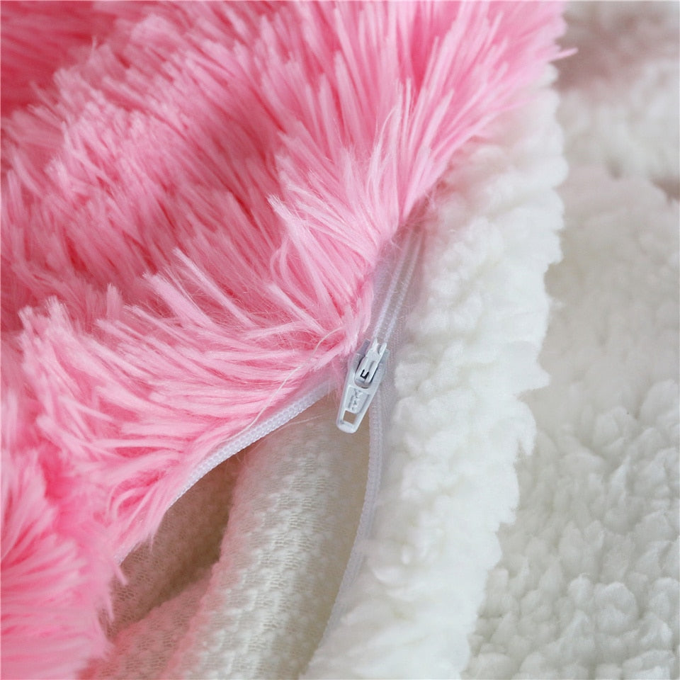 Super Soft Plush Doona Cover Set- Pink
