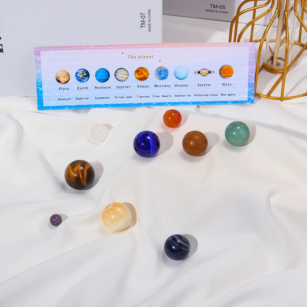 Solar System Crystal Ball Set