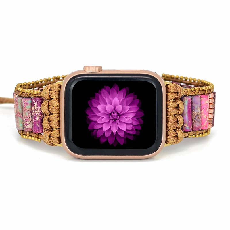Apple Watch Strap Bohemian Purple Jasper